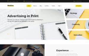 Шаблон Joomla Median - Advertising Agency Multipage Modern Joomla Template
