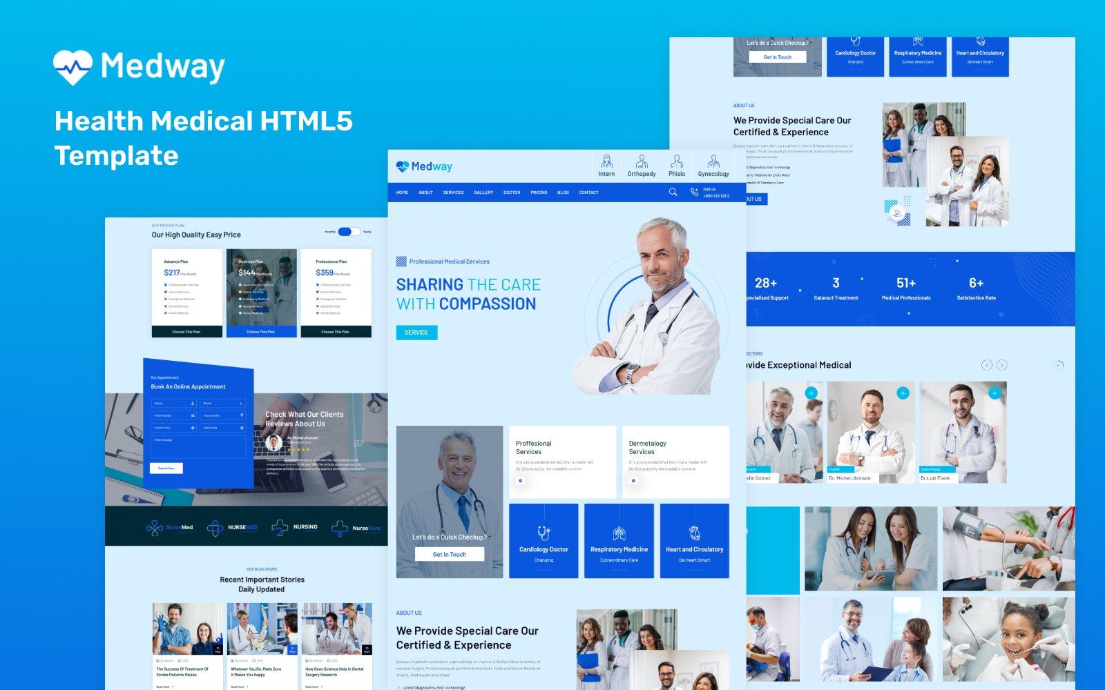 Medway -Health Medical HTML5 Template Website Template