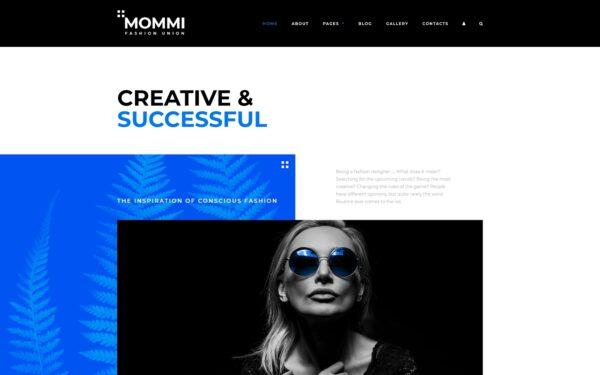 Шаблон Joomla MOMMI - Fashion Union Joomla Template