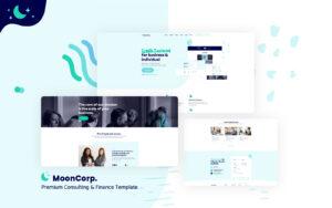 MoonCorp - Consulting & Finance Template Website Template