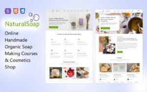 NaturalSoap – Online Handmade Organic Soap Making Courses & Cosmetics Shop Website Template