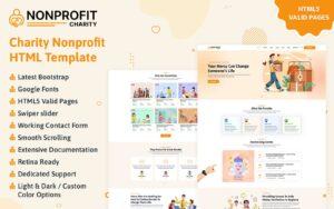 Nonprofit Charity Responsive HTML Template Website Template