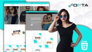 Opta Multipurpose Eye Glasses Shop Website template Website Template