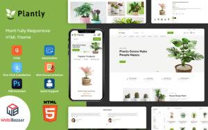 Plantly - Plants And Nursery HTML5 eCommerce Website template Website Template