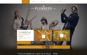 Шаблон Joomla Plumbers - Music Band Creative Joomla Template