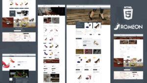 Romeon Footwear Bags & Shoes Shop HTML5 Website Template
