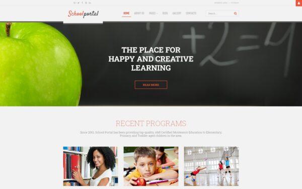 Шаблон Joomla School Portal - Education Multipage Creative Joomla Template