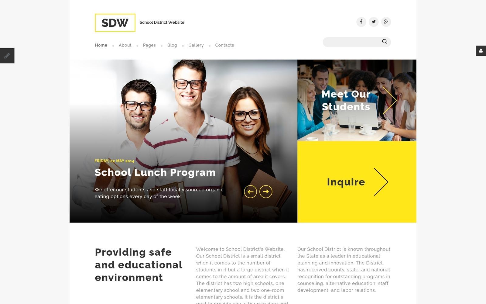 Шаблон Joomla SDW Joomla Template