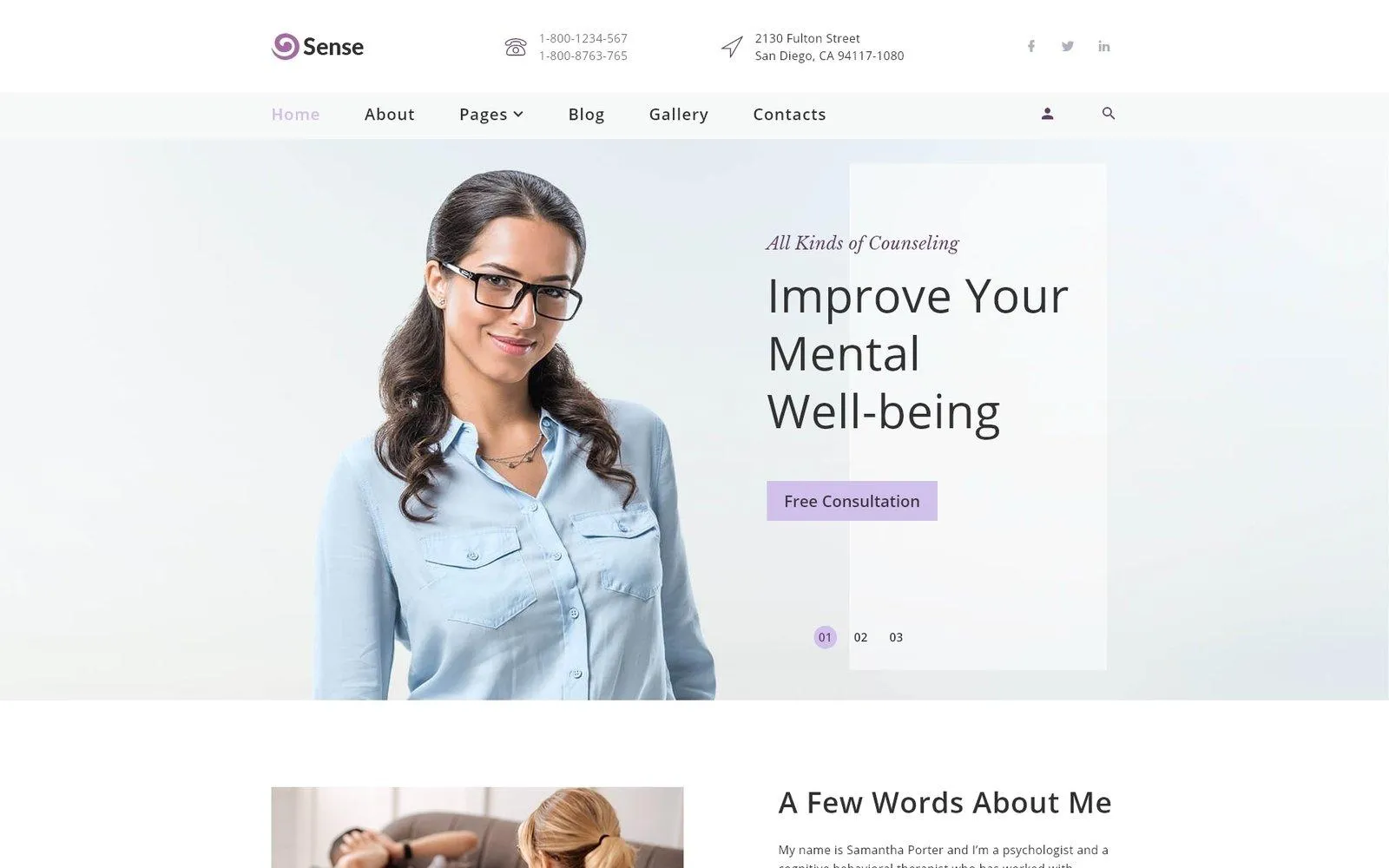 Sense - Psychologist Multipage Clean Joomla Template Sense - Psychologist Multipage Clean Joomla Template