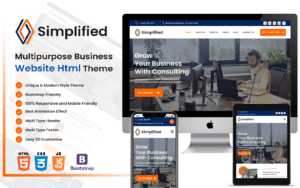 Simplified Multipurpose HTML Template Website Template