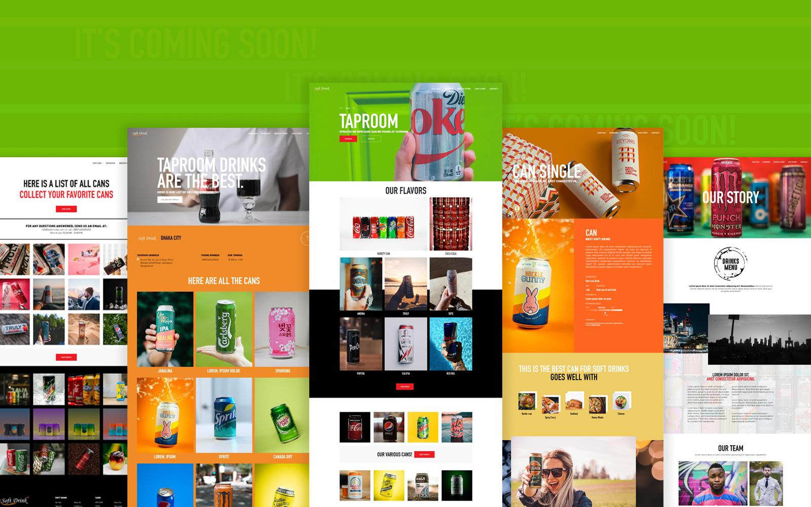 Soft Drinks - A Soft Drinks Company Website Template