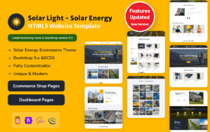 Solar Light - Solar Energy HTML5 Website Template