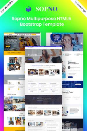 Sopno Multi-Purpose HTML5 Bootstrap Template Website Template