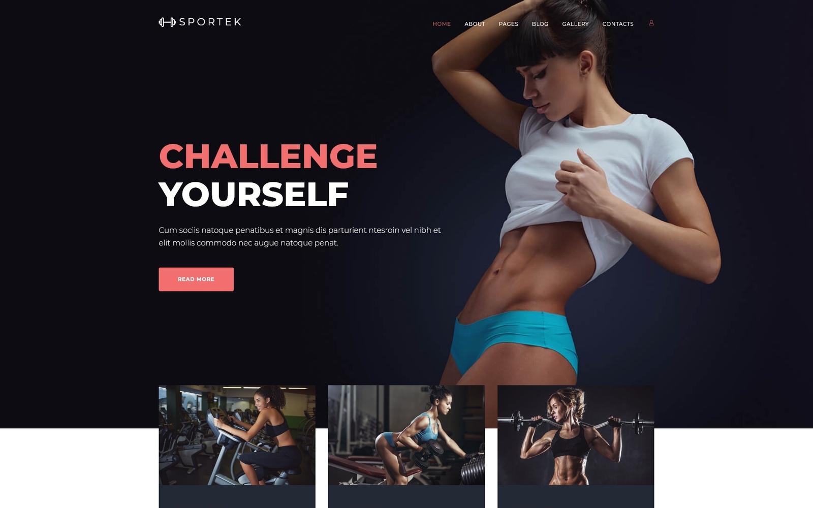 Шаблон Joomla Sportek - Gym Responsive Creative Joomla Template