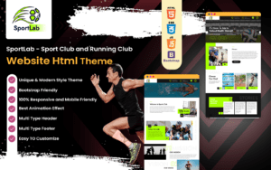 SportLab - Sport Club and Running Club Theme Website Template