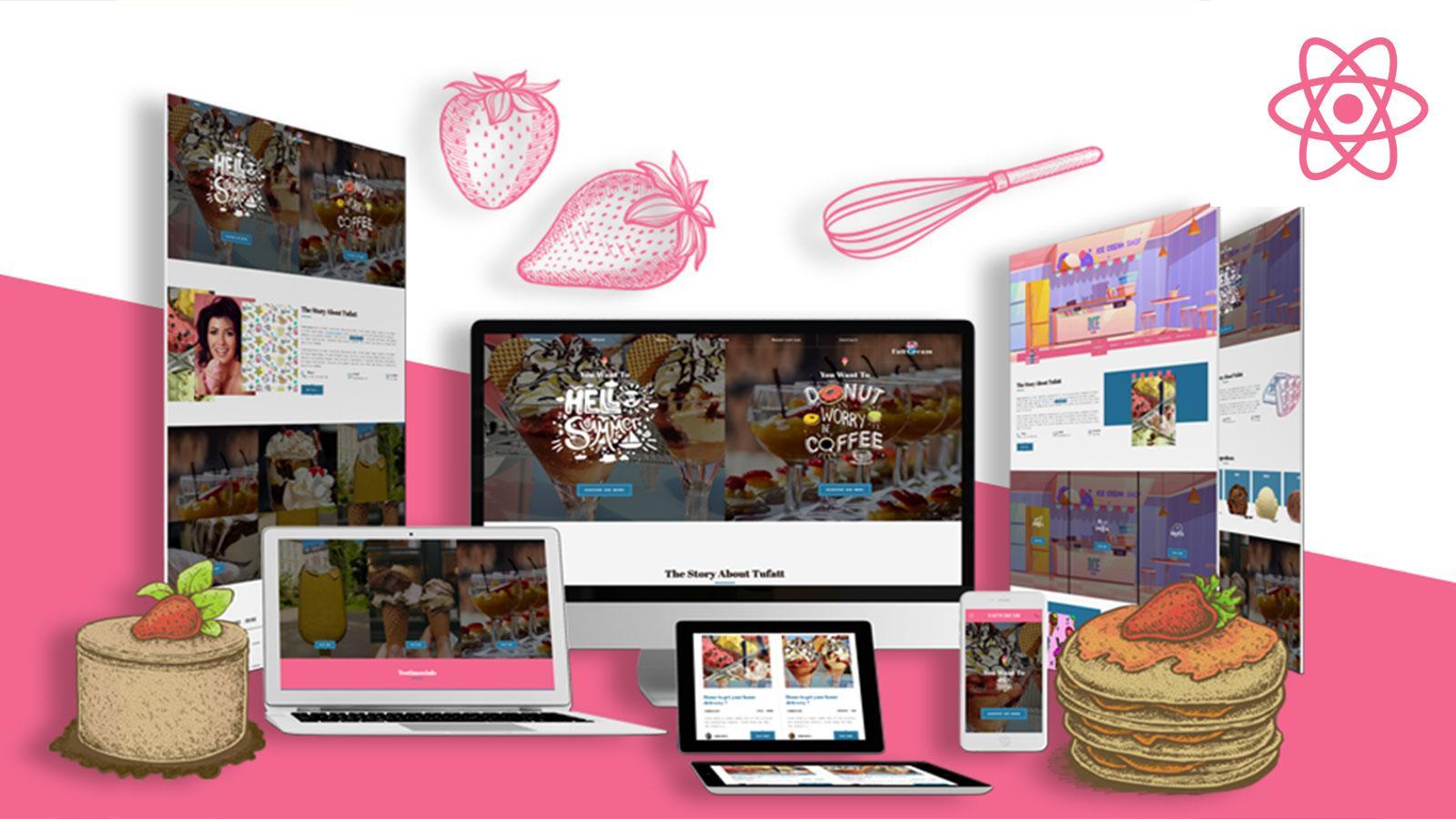 Summercream – Multipurpose Dessert Shop React Js Template Website Template
