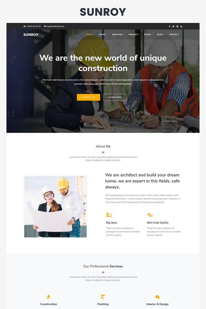 Sunroy - Architecture, Construction Website Template