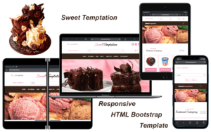 Sweet Temptations - Responsive HTML Bootstrap Template Website Template