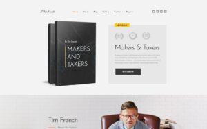 Шаблон Joomla Tim French - Personal Pages Modern Joomla Template