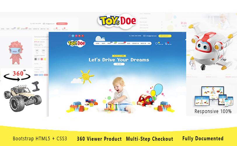 ToysDoe - Kid Toys Store Responsive HTML Template Website Template