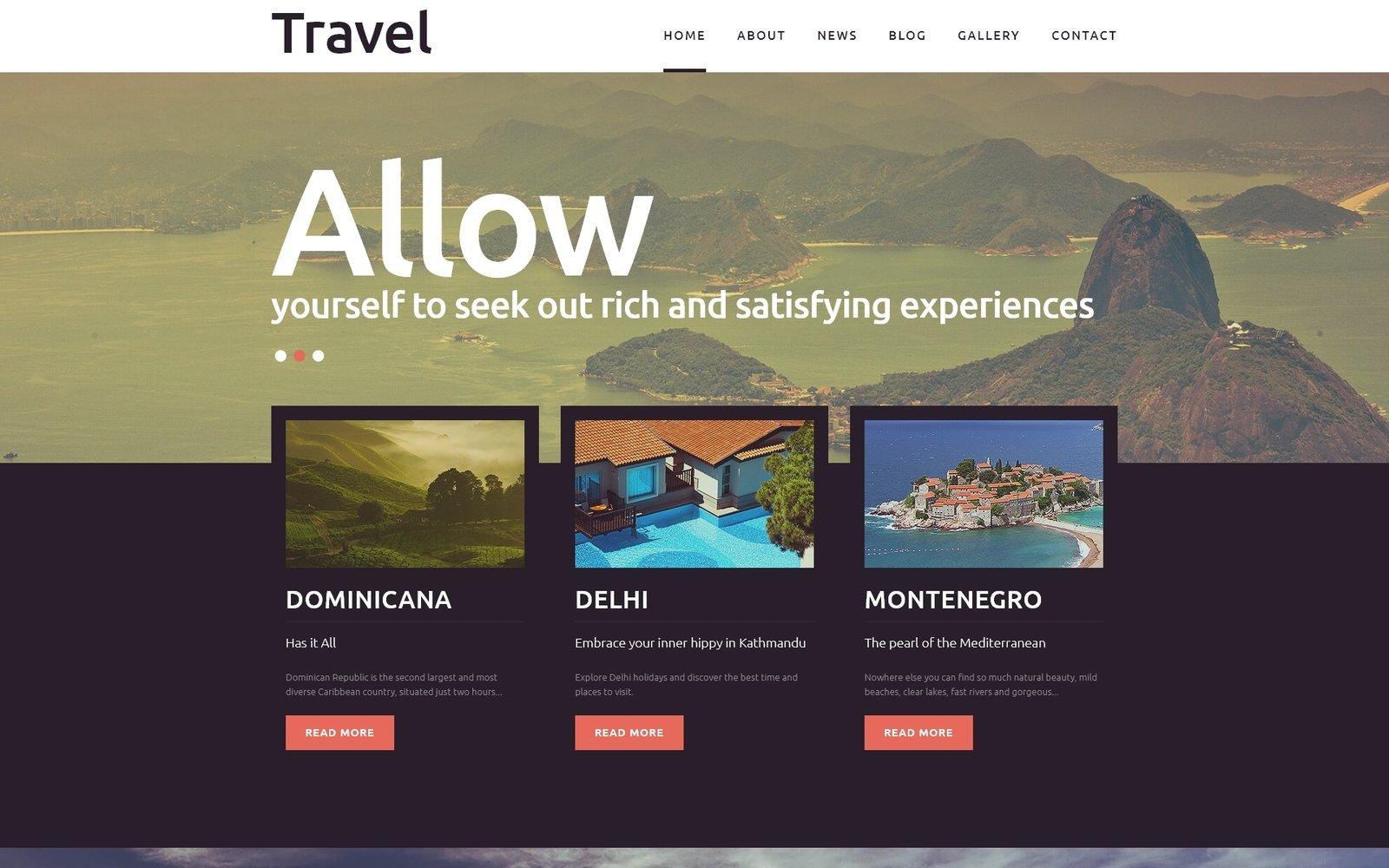 Шаблон Joomla Travel - Fancy Tourism Blog Joomla Template