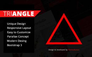 Triangle Single Page HTML Template Website Template