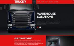 Шаблон Joomla Trucky - Transportation Responsive Joomla Template