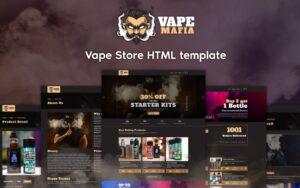 Vape Mafia – Vape Store Ecommerce HTML5 Template Website Template
