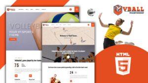 Vball - Volleyball Sports HTML5 Website template Website Template