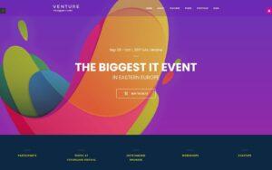 Шаблон Joomla Venture - Event Planner Joomla Template