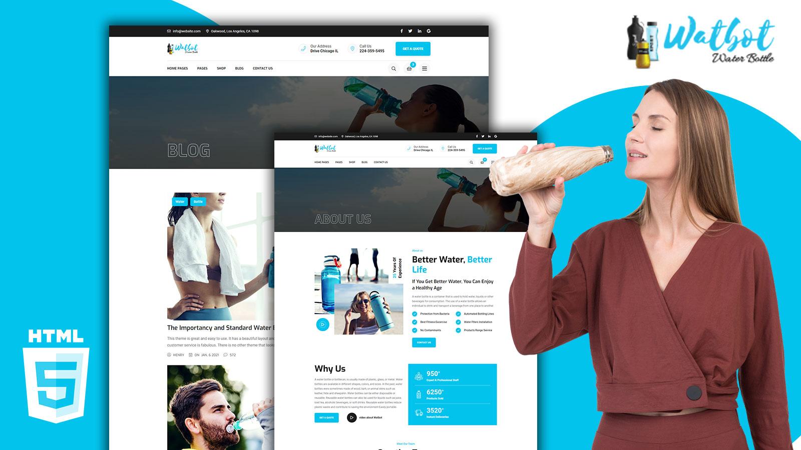 Watbot Product Display Store HTML5 Template Website Template