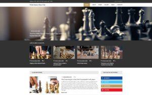 Шаблон Joomla White Queen Chess Club - Chess Joomla Template