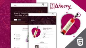 Winery Wine Farm And Brewery HTML5 Website Template