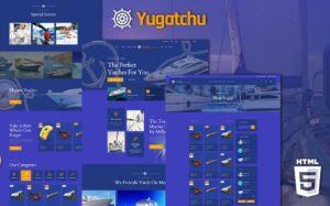 Yugatchu Luxury Yacht Club Service and Marine shop Website Template