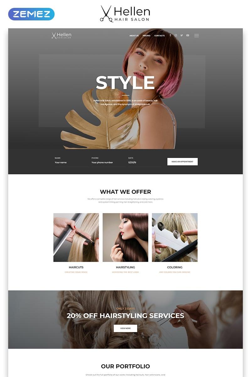 Hellen - Hair Salon Classic Multipage HTML5 Website Template