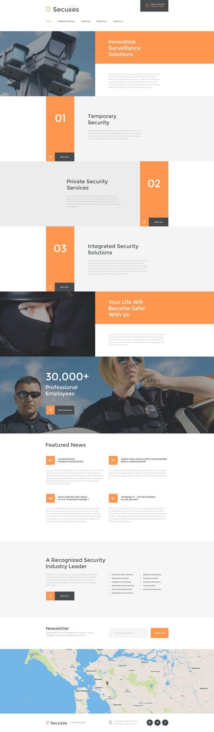 Secuxes Website Template