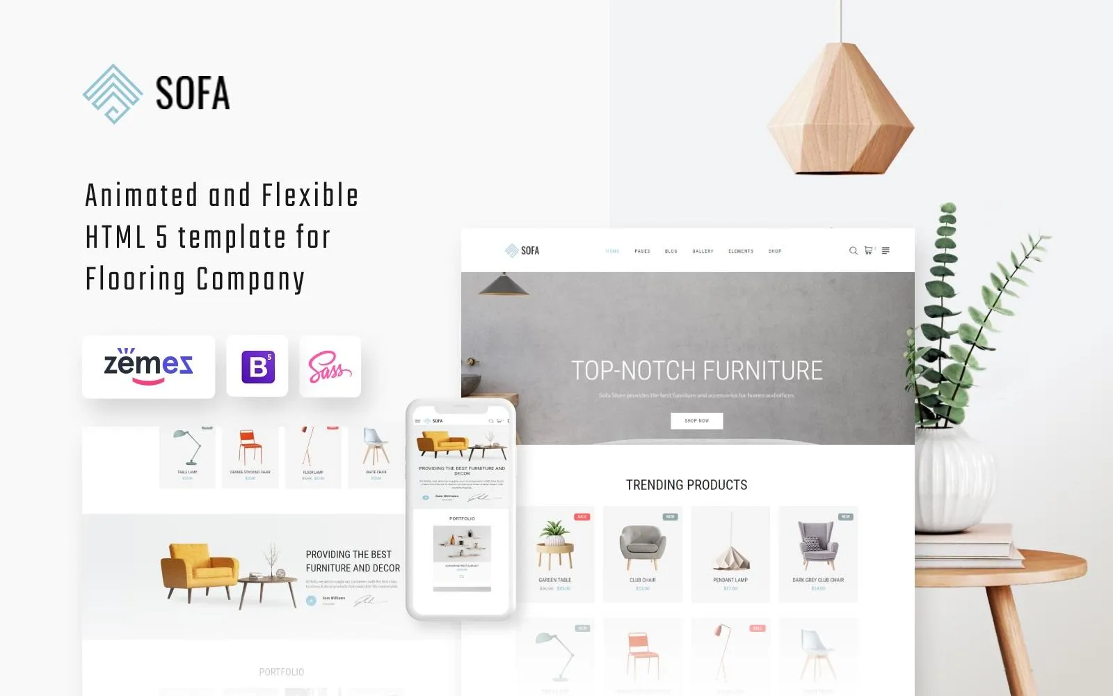 Sofa - Interior Design Agency Multipage HTML Website Template - Ready4site