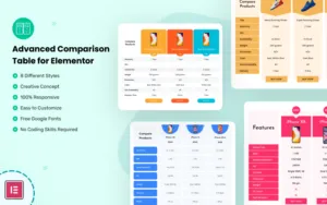 Advanced Comparison Table for Elementor WordPress Plugin Advanced Comparison Table for Elementor WordPress Plugin