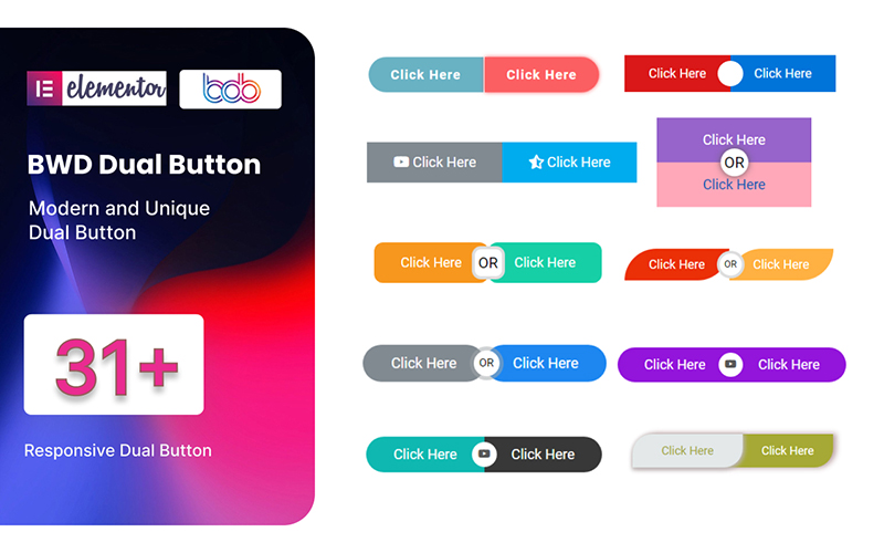 Dual Button WordPress Plugin For Elementor Dual Button WordPress Plugin For Elementor