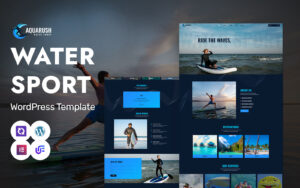 Aqua Rush - Water Sports And Adventure WordPress Elementor Theme WordPress Theme