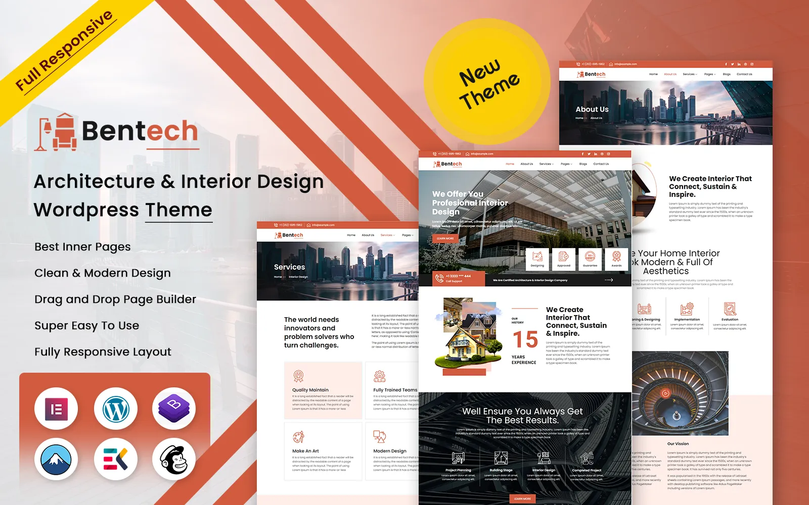 Bentech - Architecture & Interior Design WordPress Theme Bentech - Architecture & Interior Design WordPress Theme