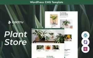 "Cactrus" WordPress Theme - A Unique Plant Studio Experience "Cactrus" WordPress Theme - A Unique Plant Studio Experience