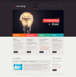Home Electricity Company Joomla Template Home Electricity Company Joomla Template