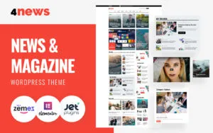 4News - News & Magazine WordPress Elementor Theme WordPress Theme 4News - News & Magazine WordPress Elementor Theme WordPress Theme