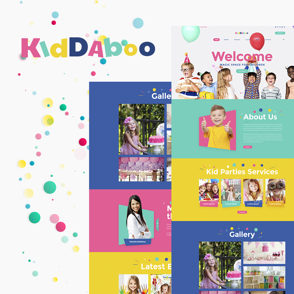 Kiddaboo - Kid Parties Services Responsive WordPress theme WordPress Theme