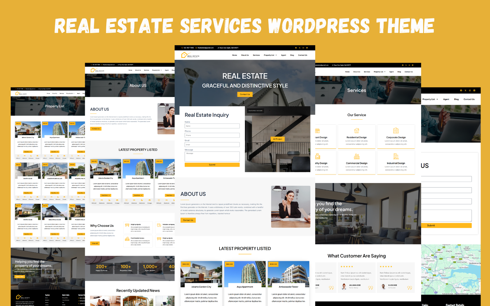 Real Estate Services & Agent WordPress Theme Real Estate Services & Agent WordPress Theme