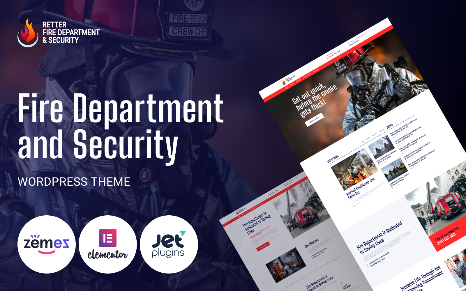 Retter - Fire Department and Security WordPress Theme Retter - Fire Department and Security WordPress Theme