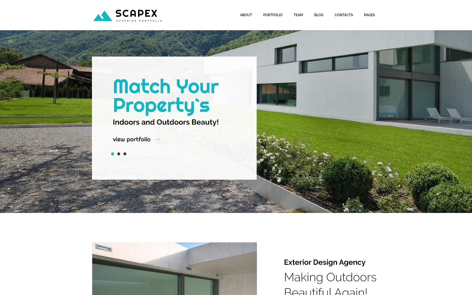 Scapex - Exterior Designer Portfolio WordPress Theme Scapex - Exterior Designer Portfolio WordPress Theme
