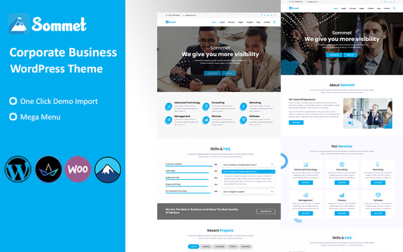 Sommet - Corporate Business WordPress Theme Sommet - Corporate Business WordPress Theme
