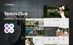 Tennis - Tennis And Sports Club WordPress Elementor Theme WordPress Theme